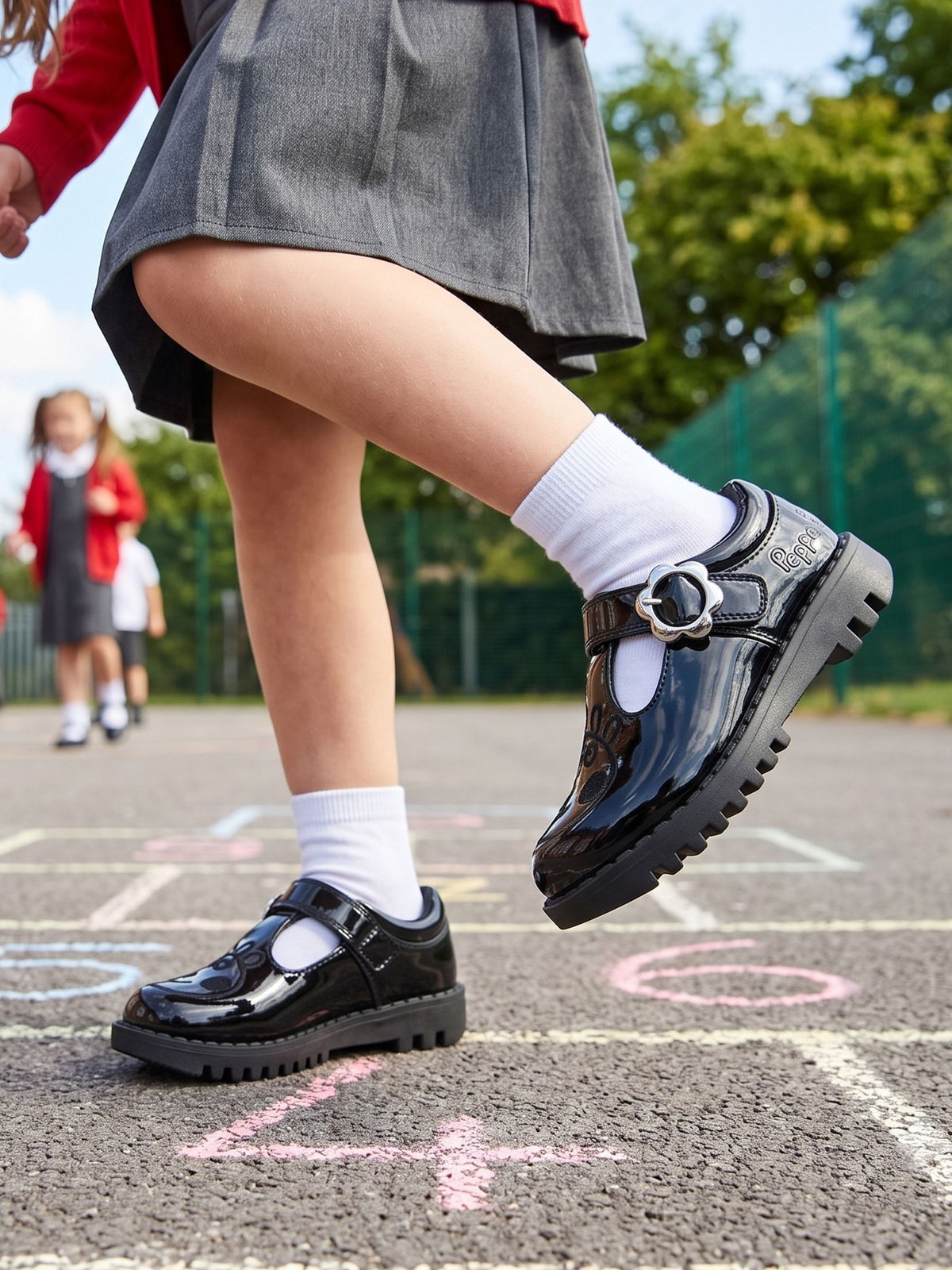 Character Black Peppa Pig School Shoes - image 1