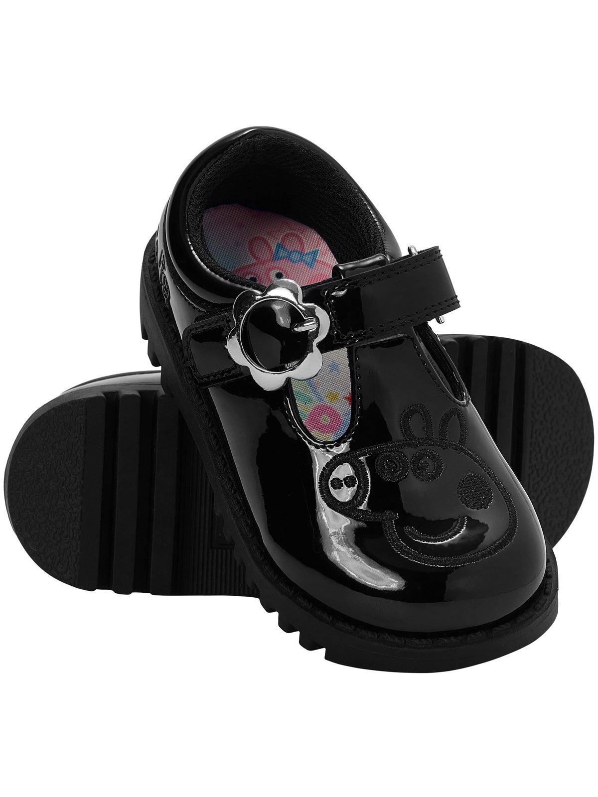 Character Black Peppa Pig School Shoes - image 4