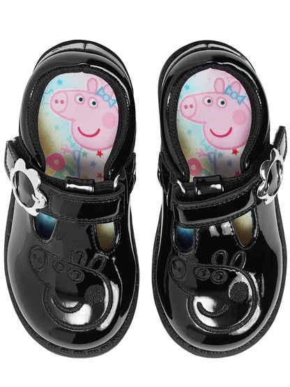 Character Black Peppa Pig School Shoes - image 7
