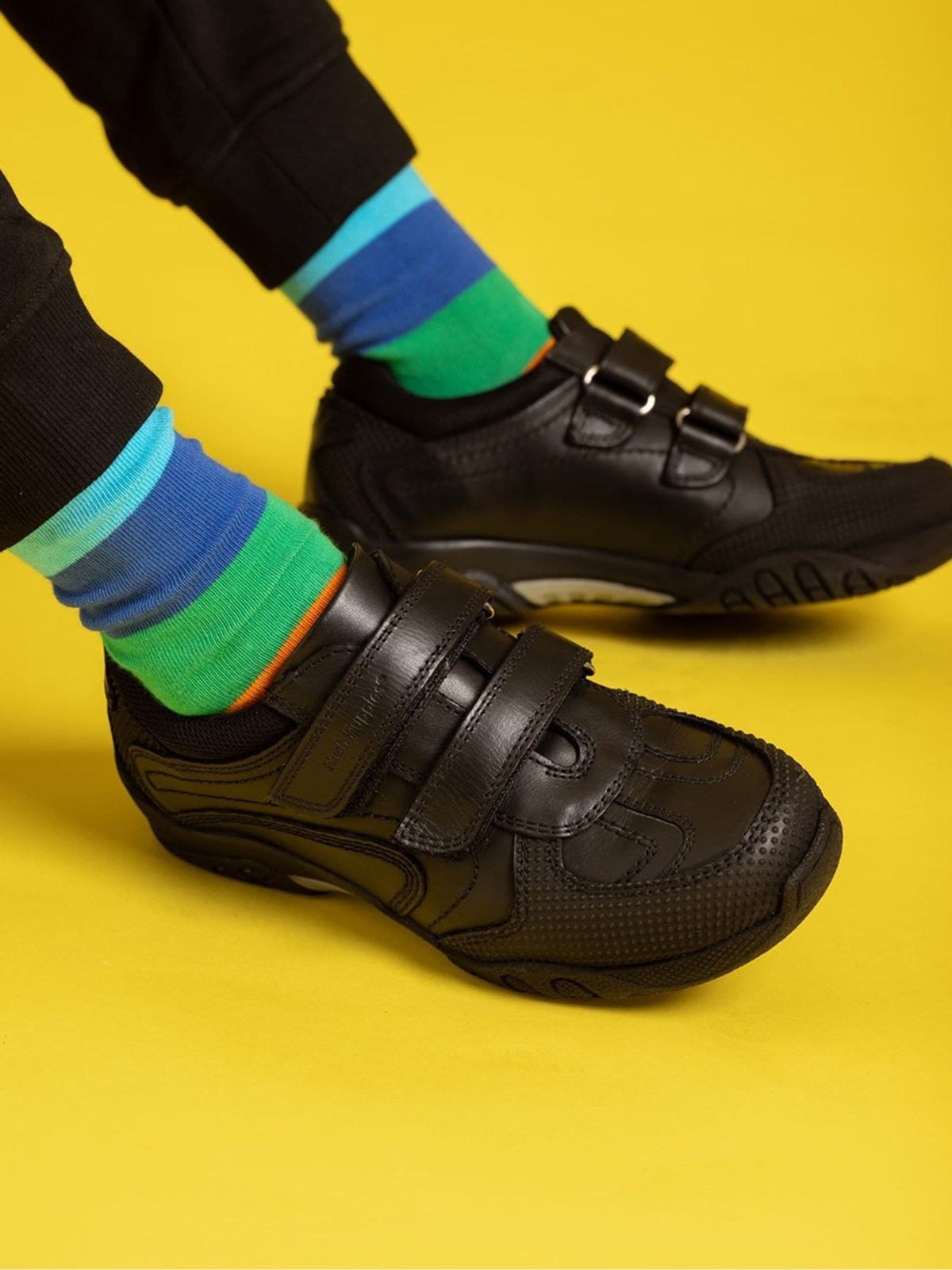 Hush Puppies Black Jezza Junior School Shoes - image 1