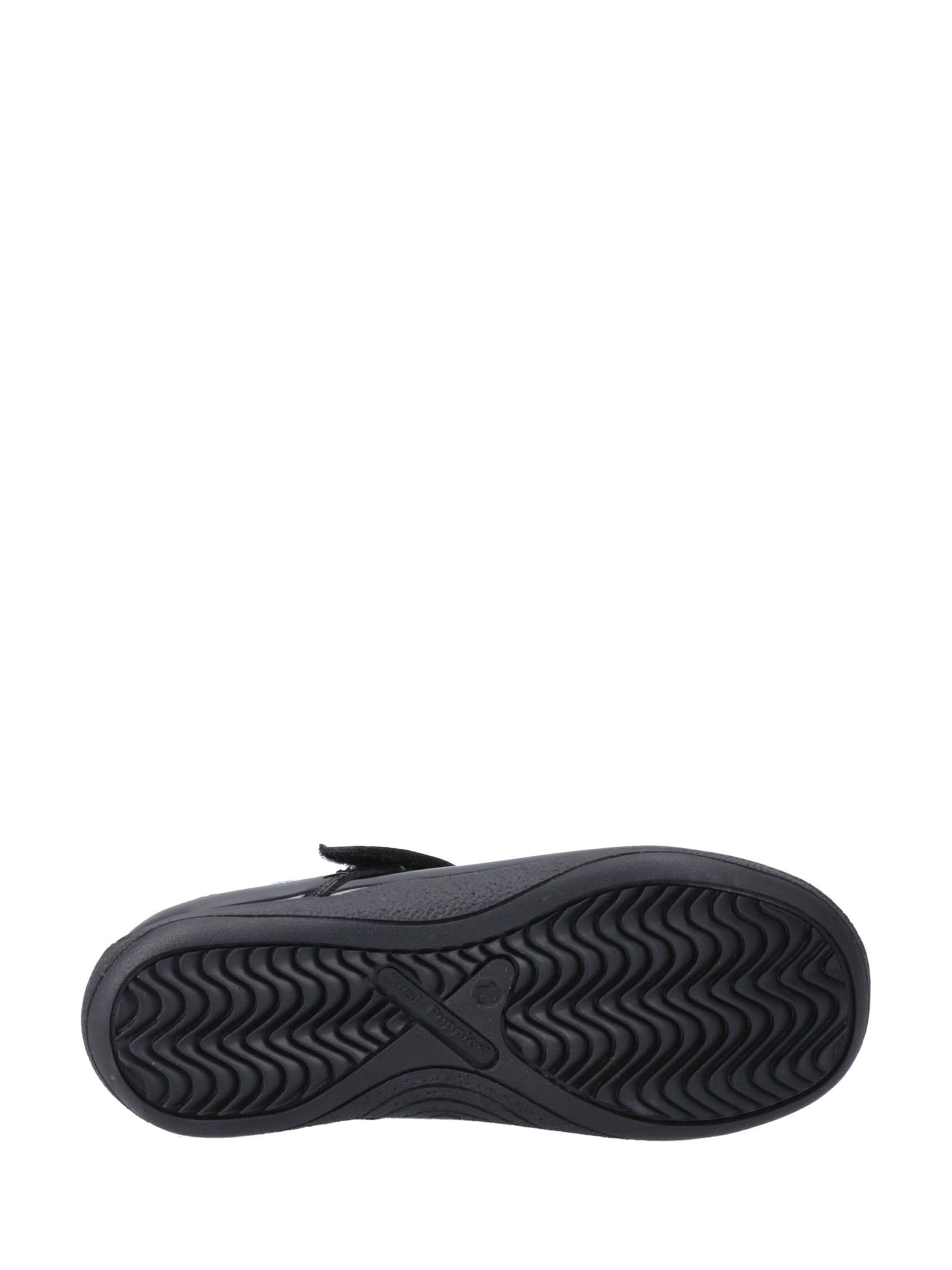 Hush Puppies Black Caitlin T-Bar Patent Junior School Shoes image 4