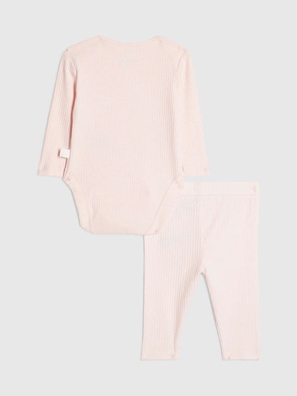 River Island Pink World Cup Bear Bodysuit & Legging Set image 2