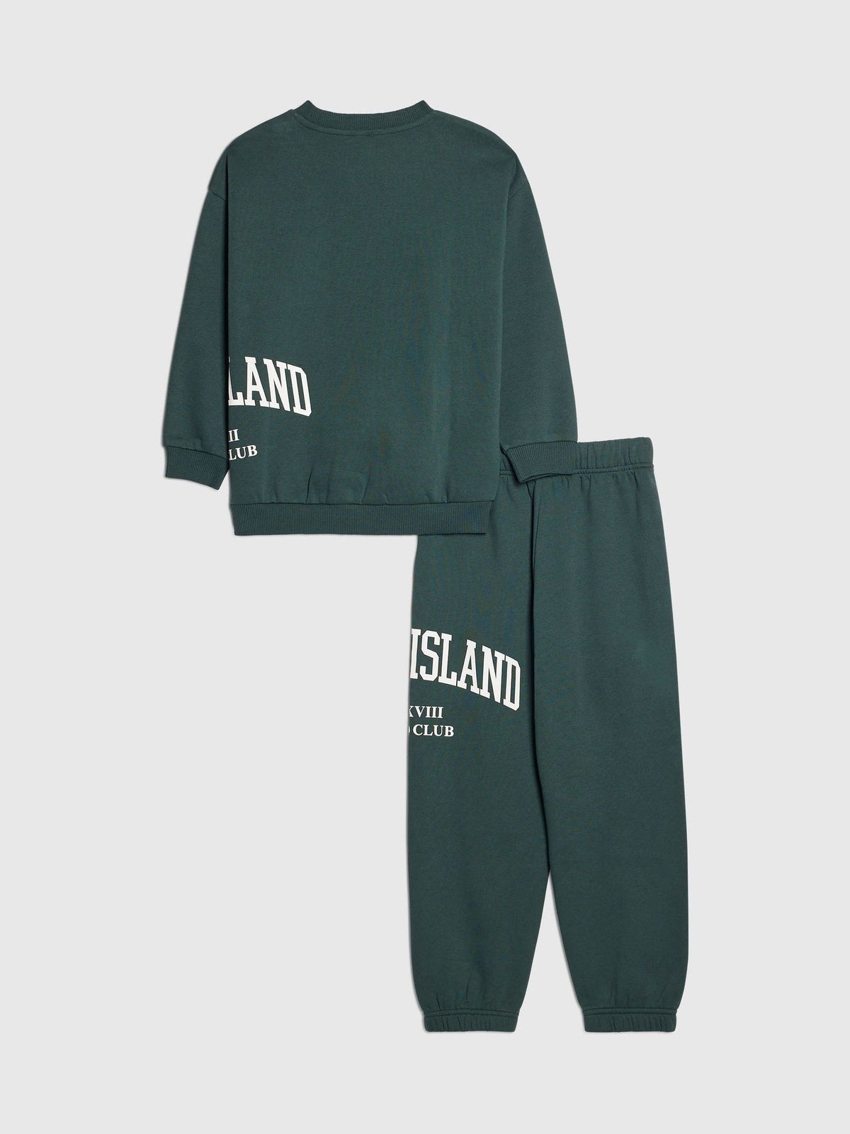 River Island Green River Varsity Sweatshirt & Joggers Set - image 3