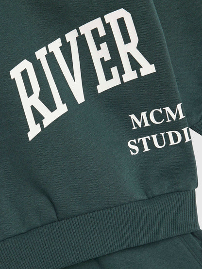 River Island Green River Varsity Sweatshirt & Joggers Set - image 4
