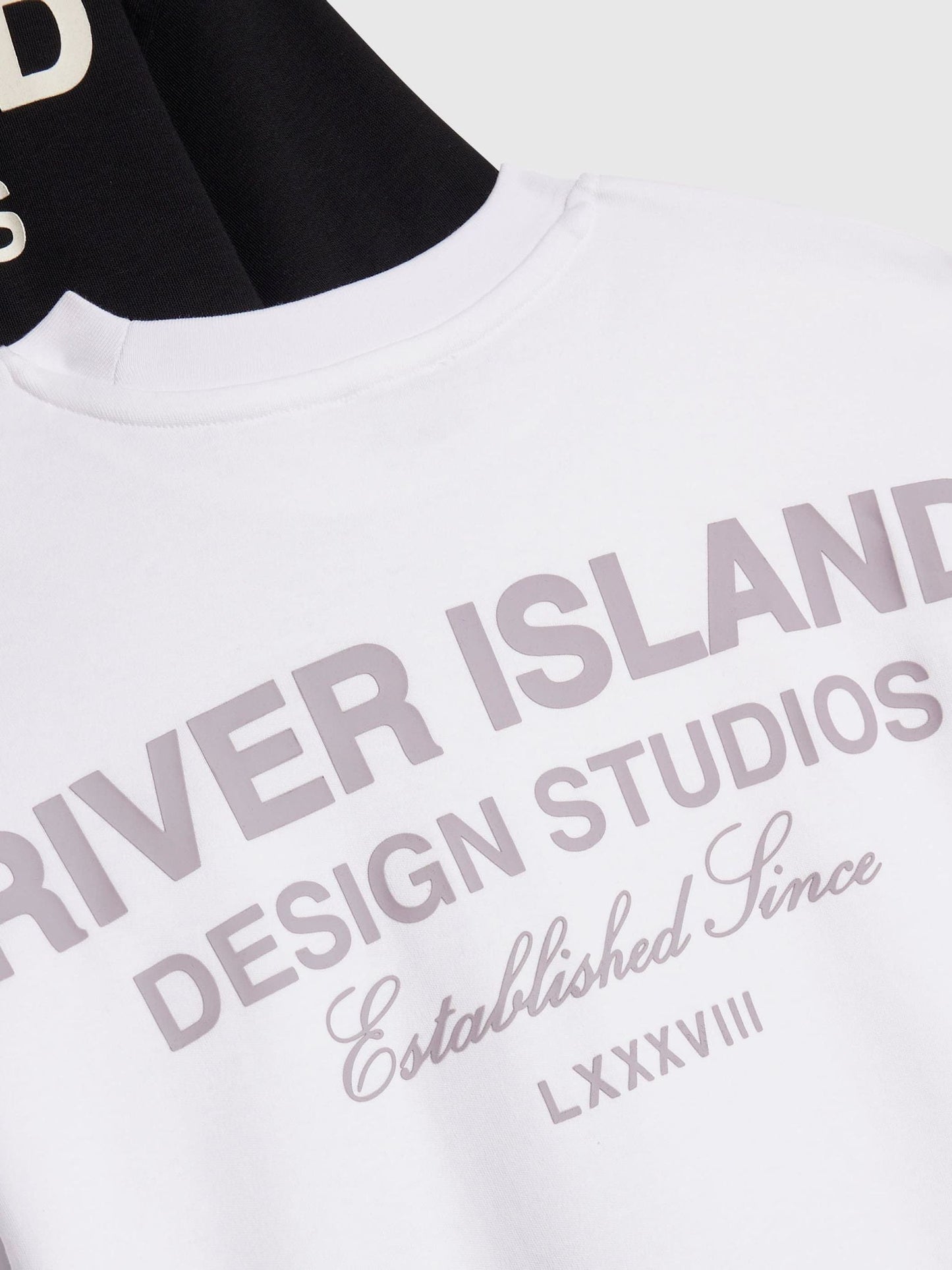 Dsiney Kidz - River Island Blue Branded Back Print T-Shirt 3 Pack image 3