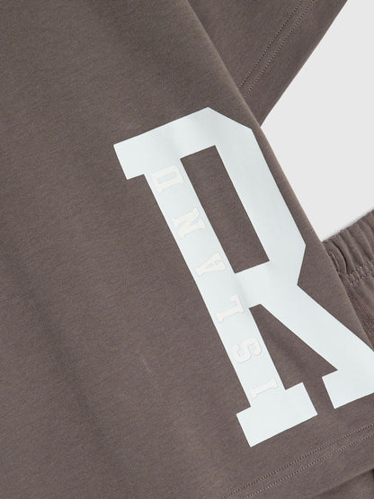 Dsiney Kidz - River Island Brown River Varsity T-Shirt & Shorts Set image 4