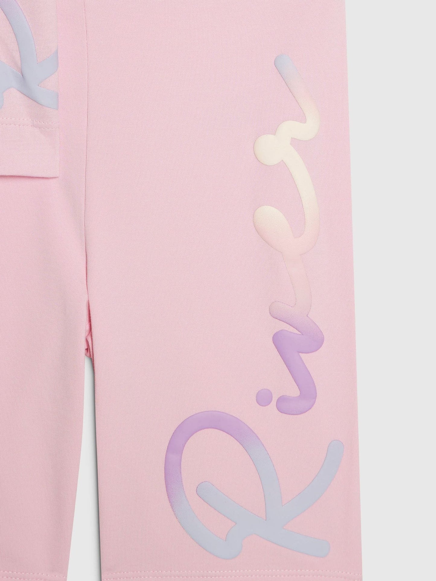 Dsiney Kidz - River Island Pink River Logo T-Shirt & Cycle Shorts Set image 4