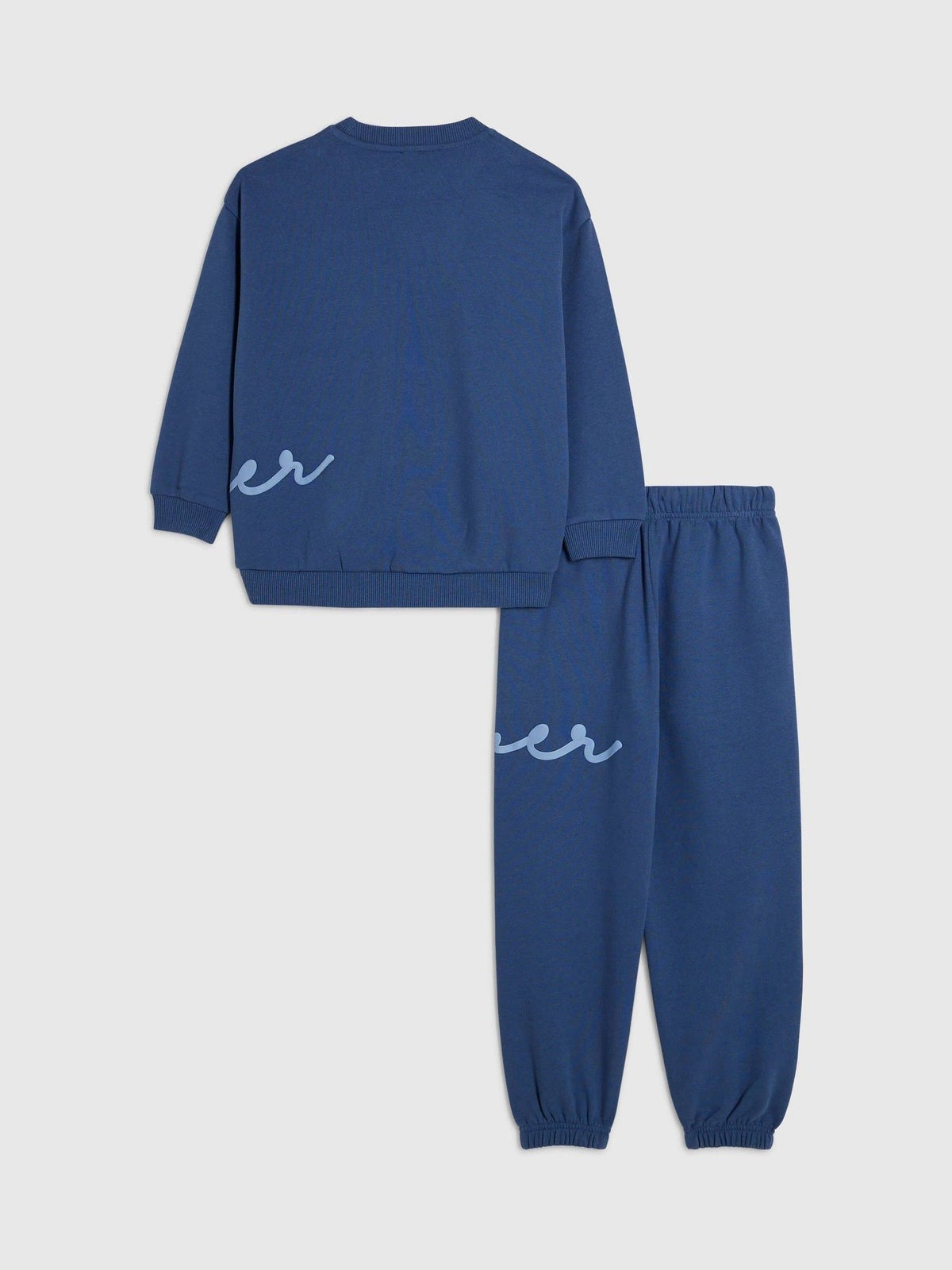 River Island Blue River Logo Sweatshirt & Joggers Set - image 2