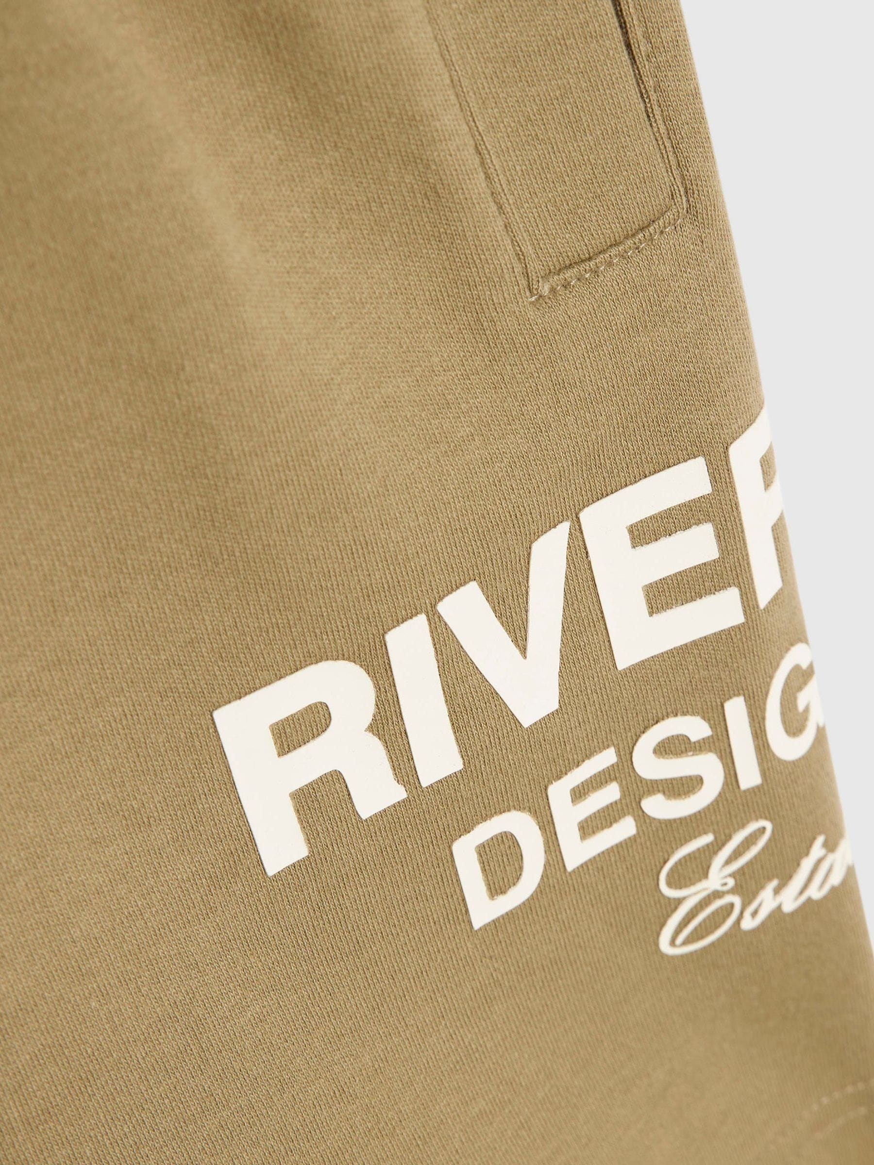 Dsiney Kidz - River Island Brown River Varsity T-Shirt & Shorts Set image 3
