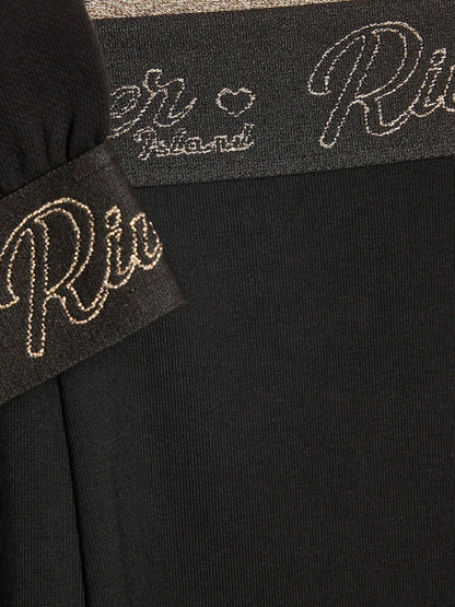 River Island Black Split Back Logo Sweatshirt & Leggings Set - image 5