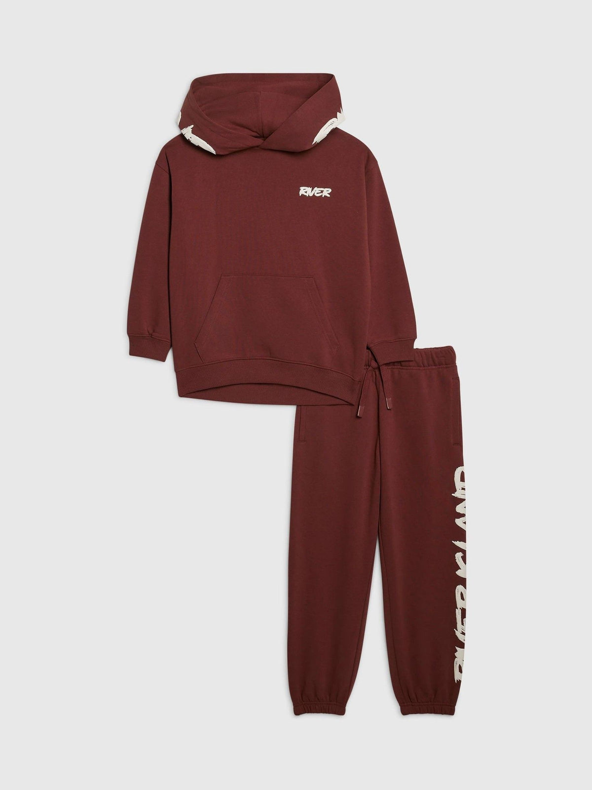 River Island Orange River Branded Hoodie & Jogger Set - image 1