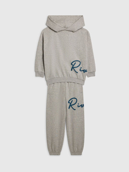 River Island Grey River Logo Hoodie & Jogger Set - image 3