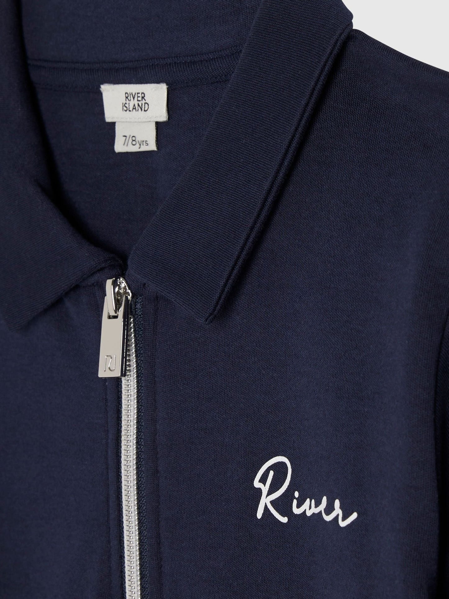 Dsiney Kidz - River Island Blue River Logo Polo Shirt & Shorts Set image 4