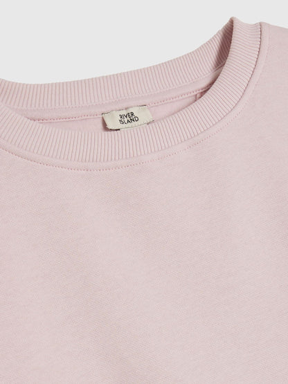 River Island Pink Split Back Logo Sweatshirt & Leggings Set 3 Piece - image 3