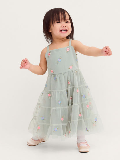 Dsiney Kidz - Monsoon Green Baby Luna Emb Thea Dress image 1