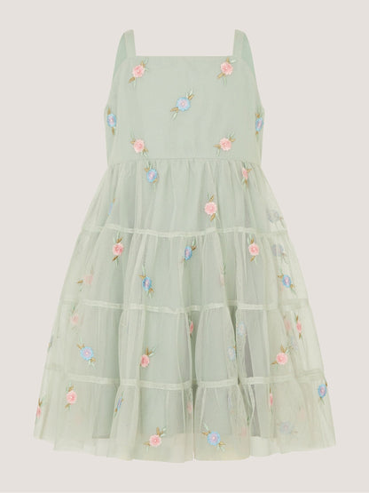 Dsiney Kidz - Monsoon Green Baby Luna Emb Thea Dress image 2