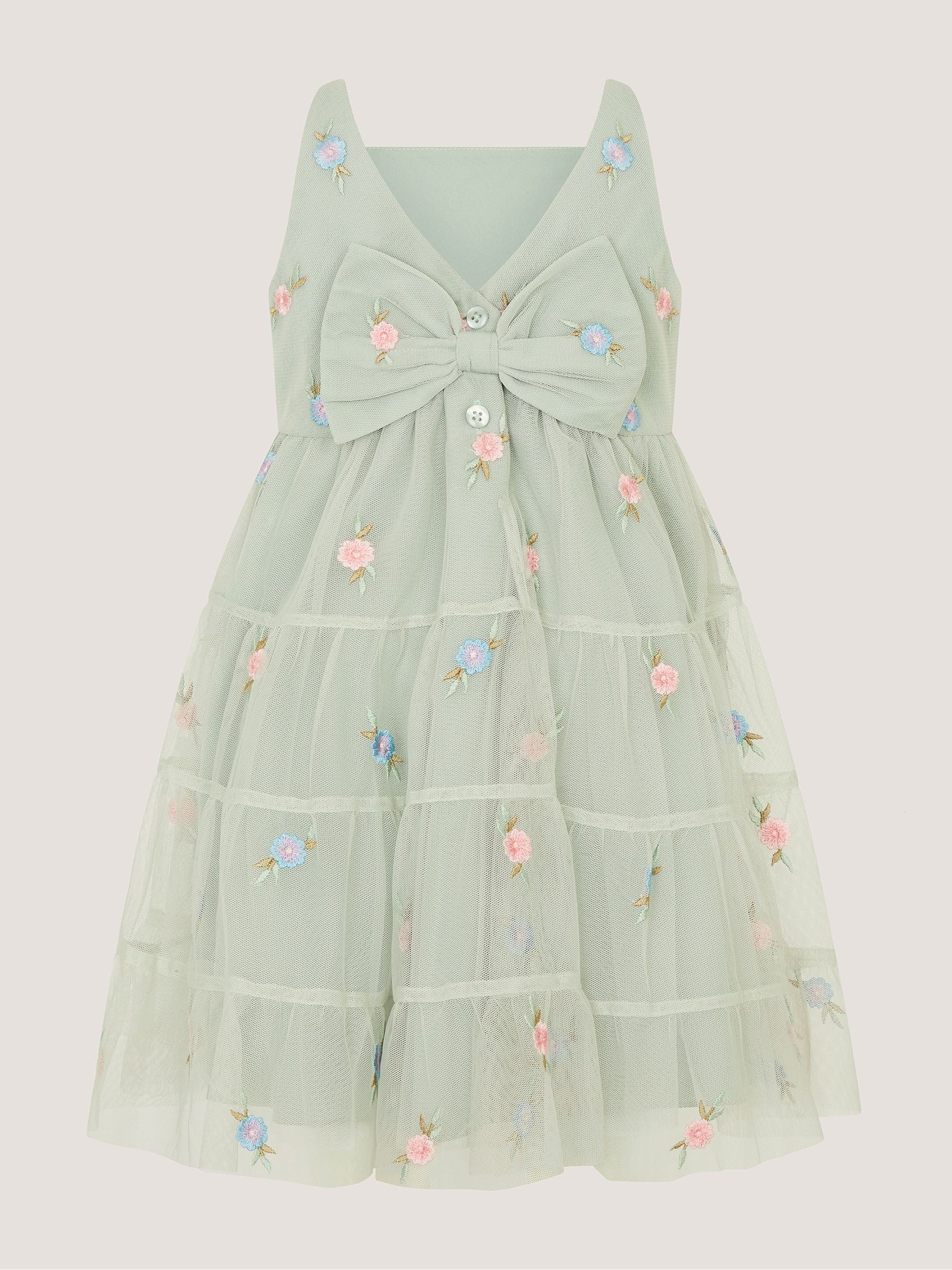 Dsiney Kidz - Monsoon Green Baby Luna Emb Thea Dress image 3