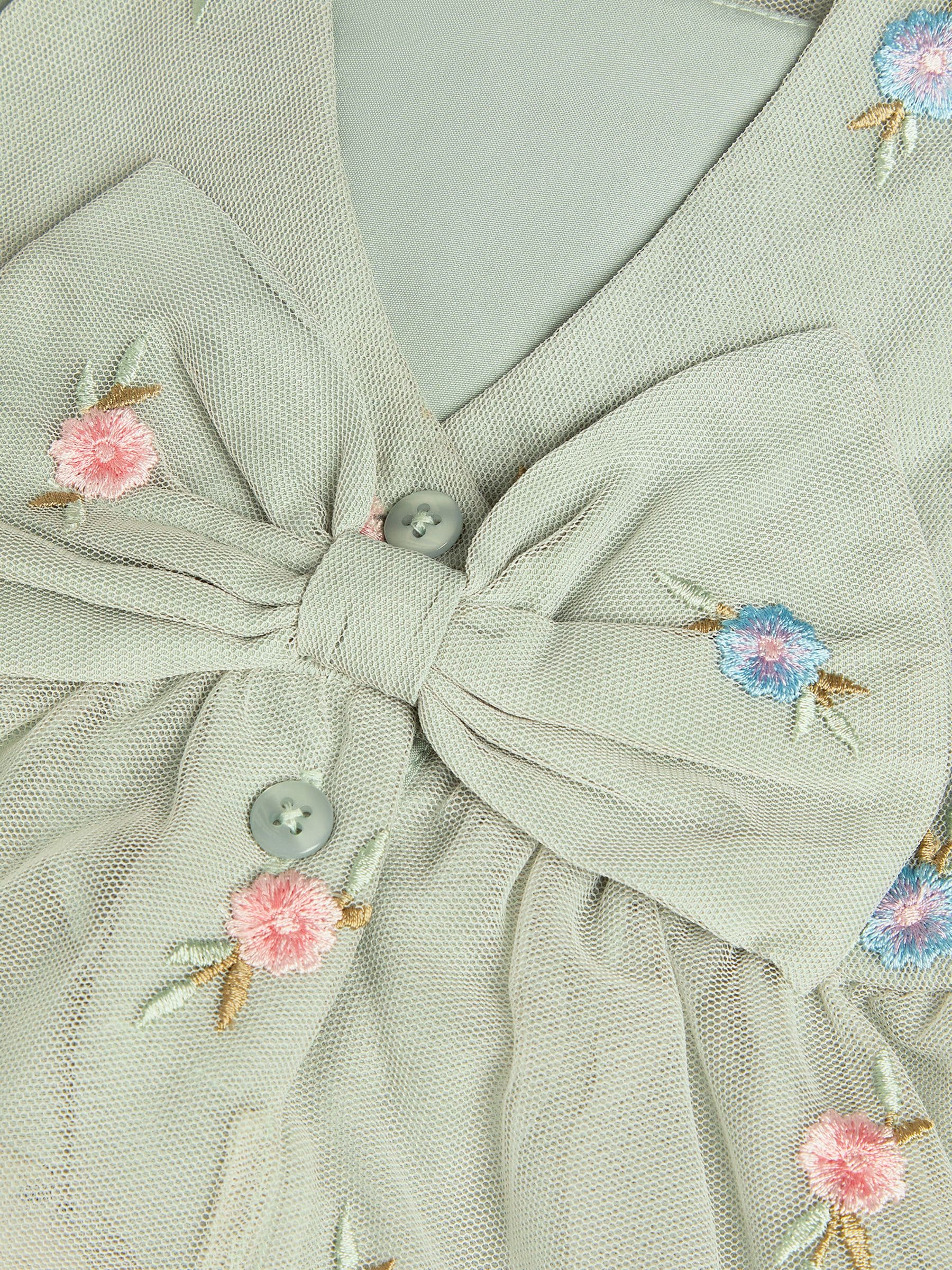 Dsiney Kidz - Monsoon Green Baby Luna Emb Thea Dress image 4