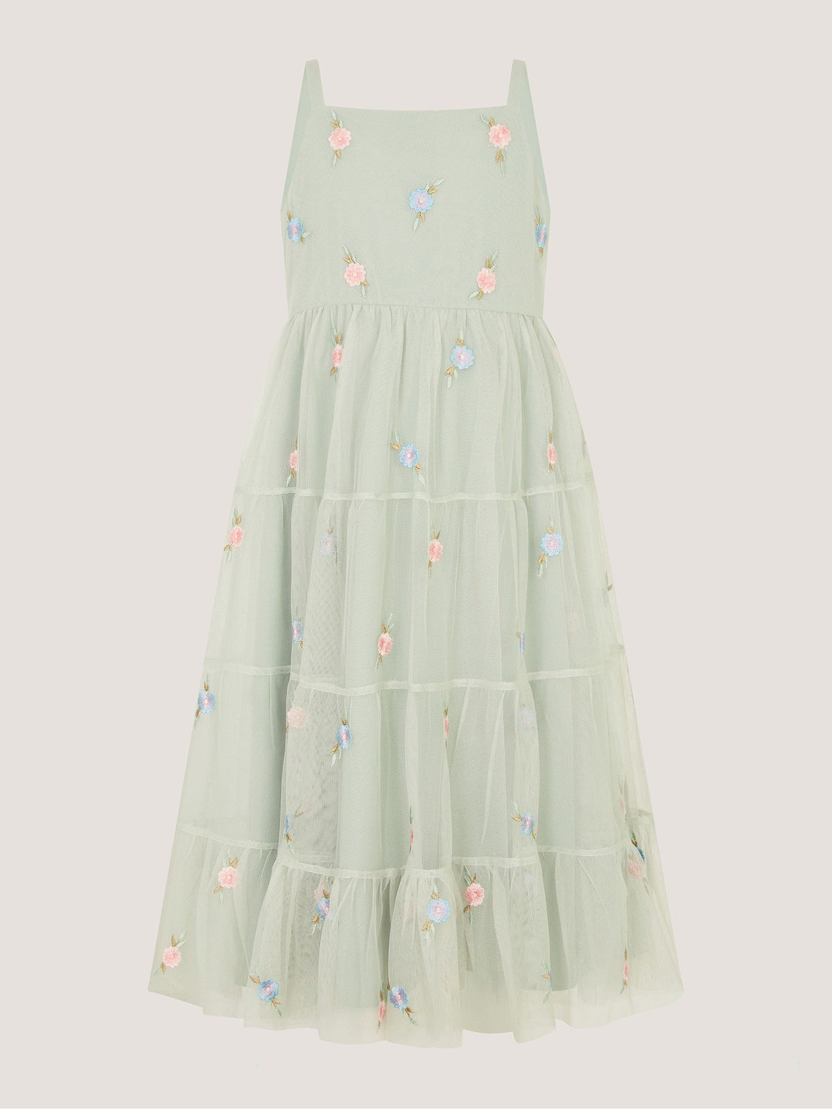 Dsiney Kidz - Monsoon Green Luna Emb Thea Maxi Dress image 2