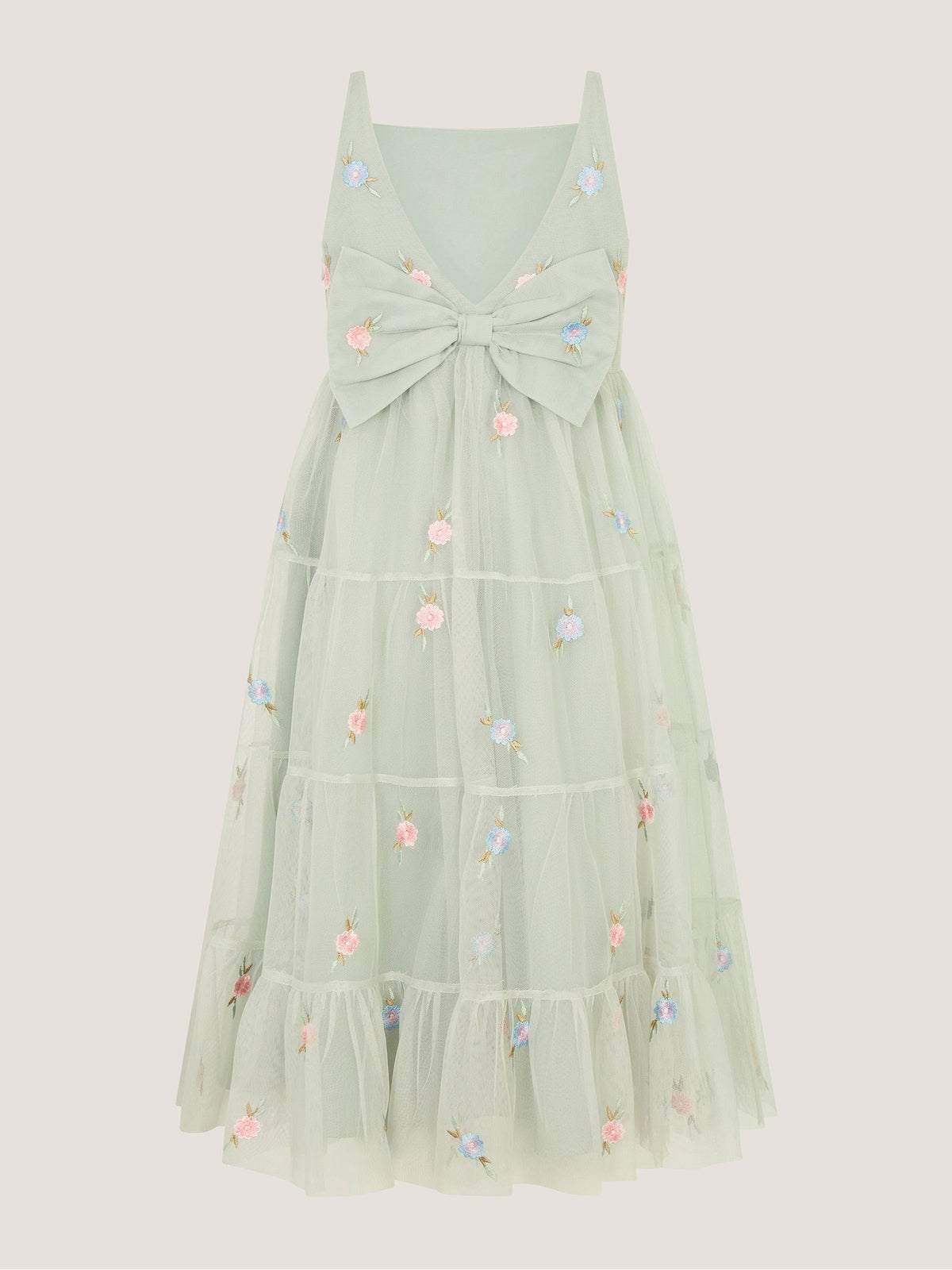Dsiney Kidz - Monsoon Green Luna Emb Thea Maxi Dress image 3