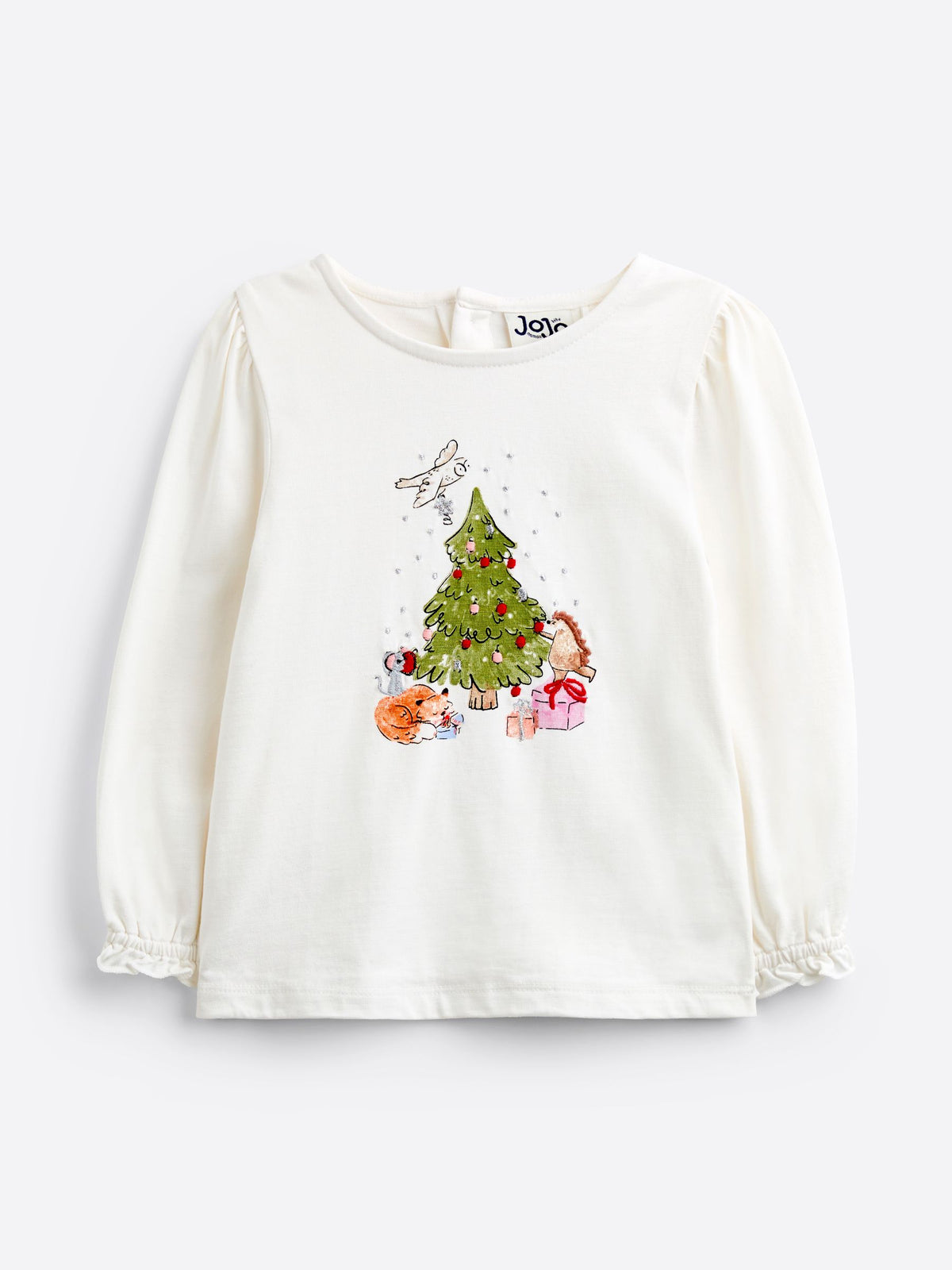 JoJo Maman Bébé Olive Green Christmas Tree Tulle Skirt & Top Set - image 6