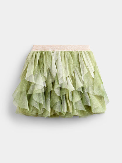 JoJo Maman Bébé Olive Green Christmas Tree Tulle Skirt & Top Set - image 8