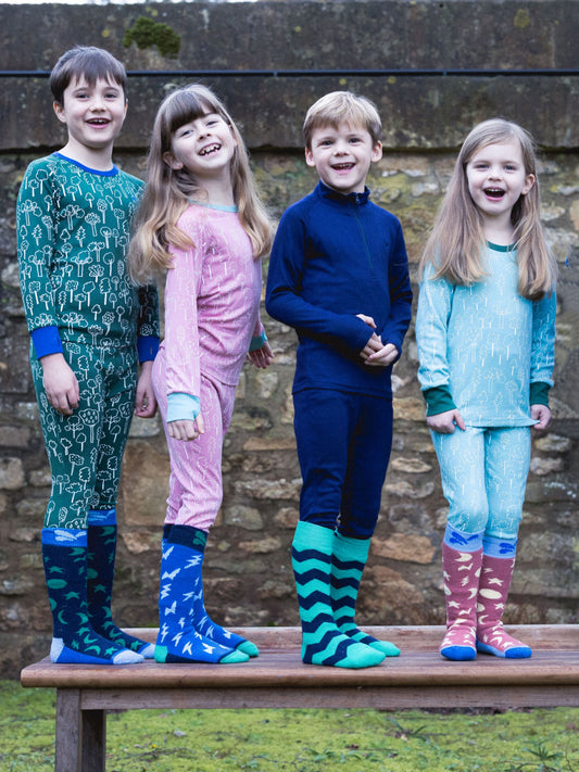 Dsiney Kidz - Muddy Puddles Navy Blue Thermal Baselayer Top image 2
