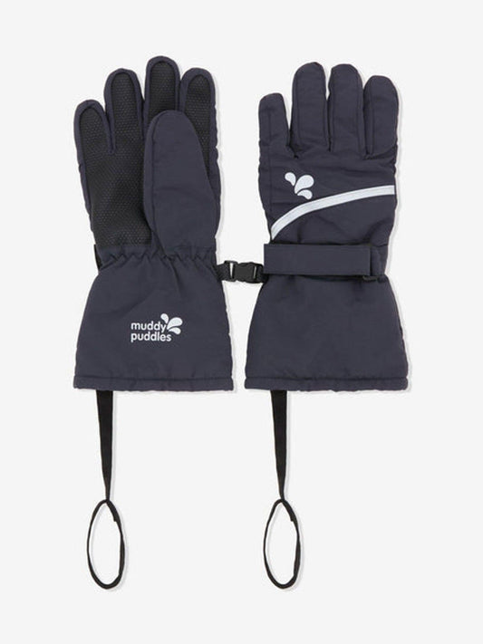 Muddy Puddles Navy Blue Waterproof Ski Gloves - image 2