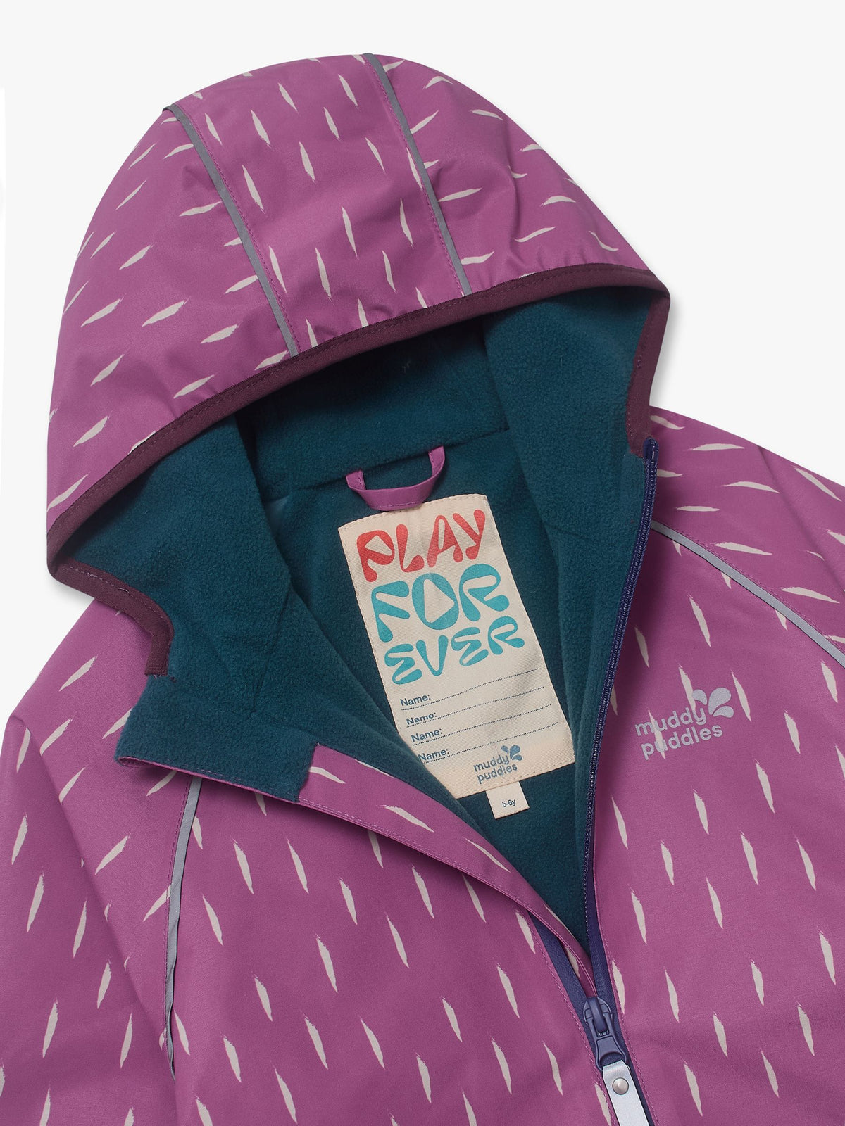Dsiney Kidz - Muddy Puddles Pink Waterproof EcoSplash Jacket image 6
