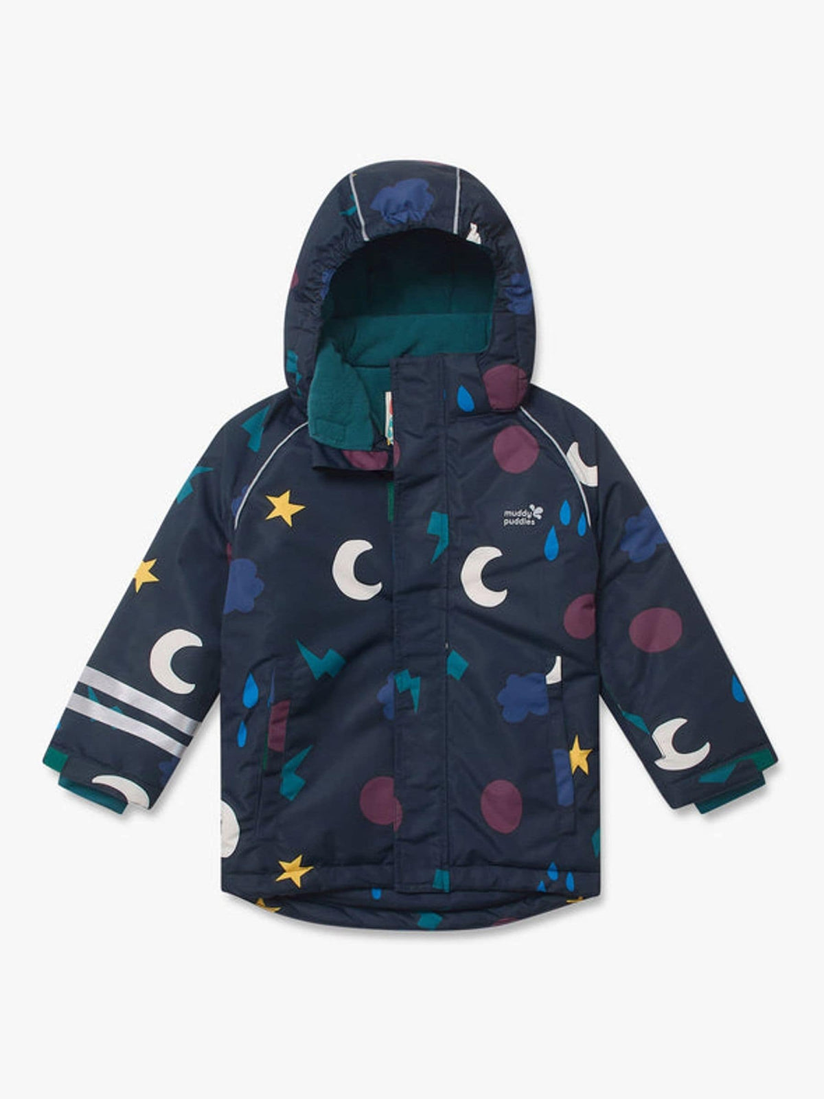Muddy Puddles Blue Waterproof Ski Jacket - image 1