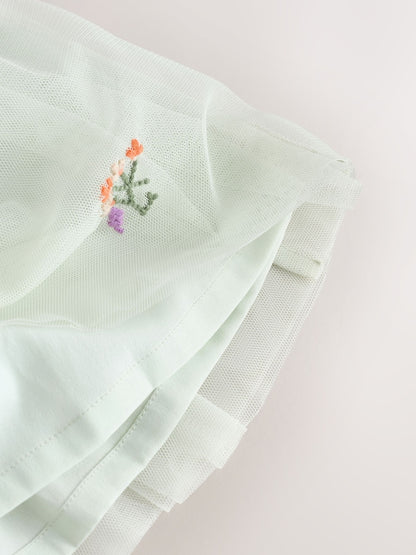 Sage Green Baby Mesh Dress (0mths-2yrs)