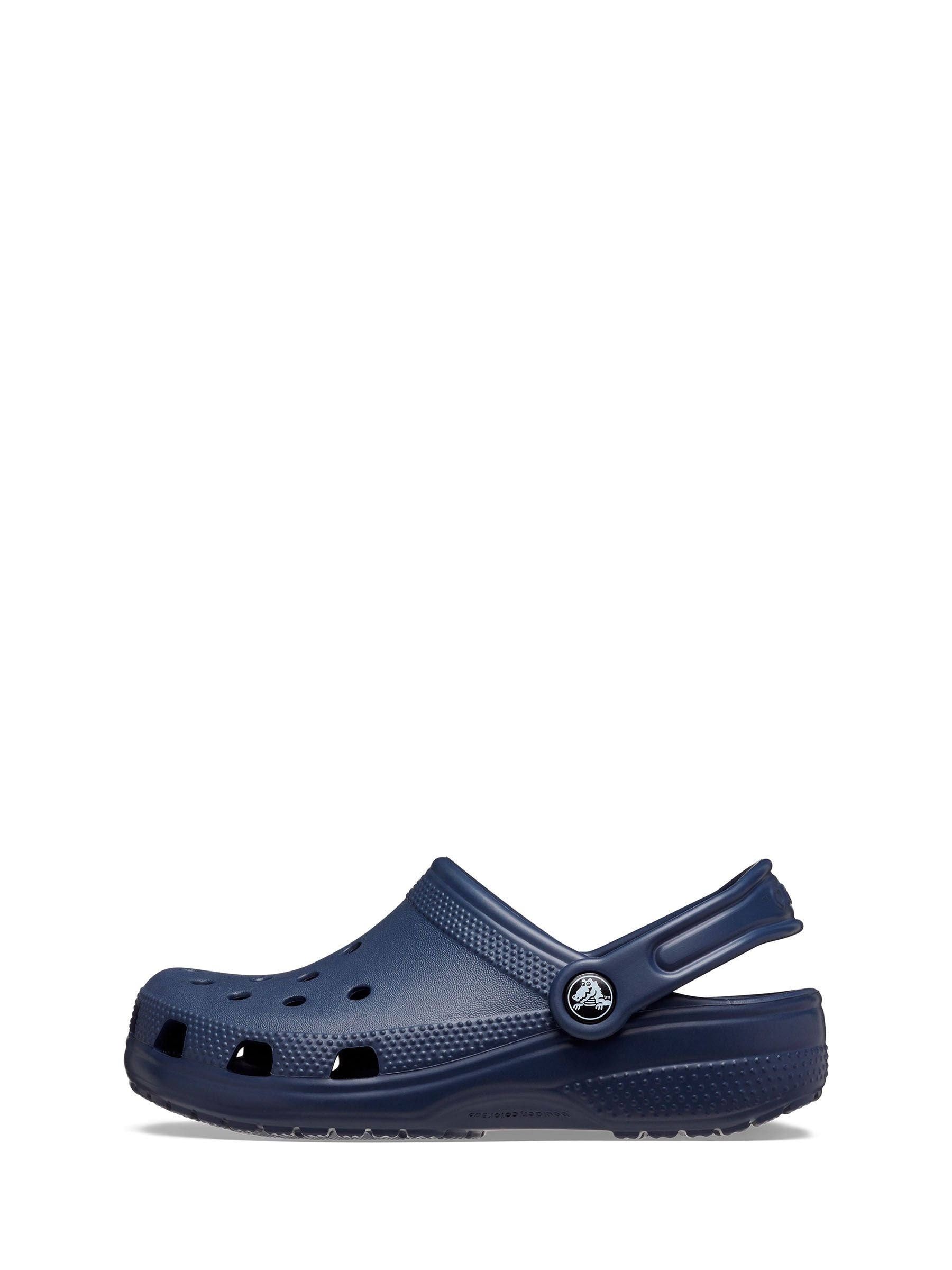 Crocs Navy Blue Kids Unisex Classic Clogs image 4