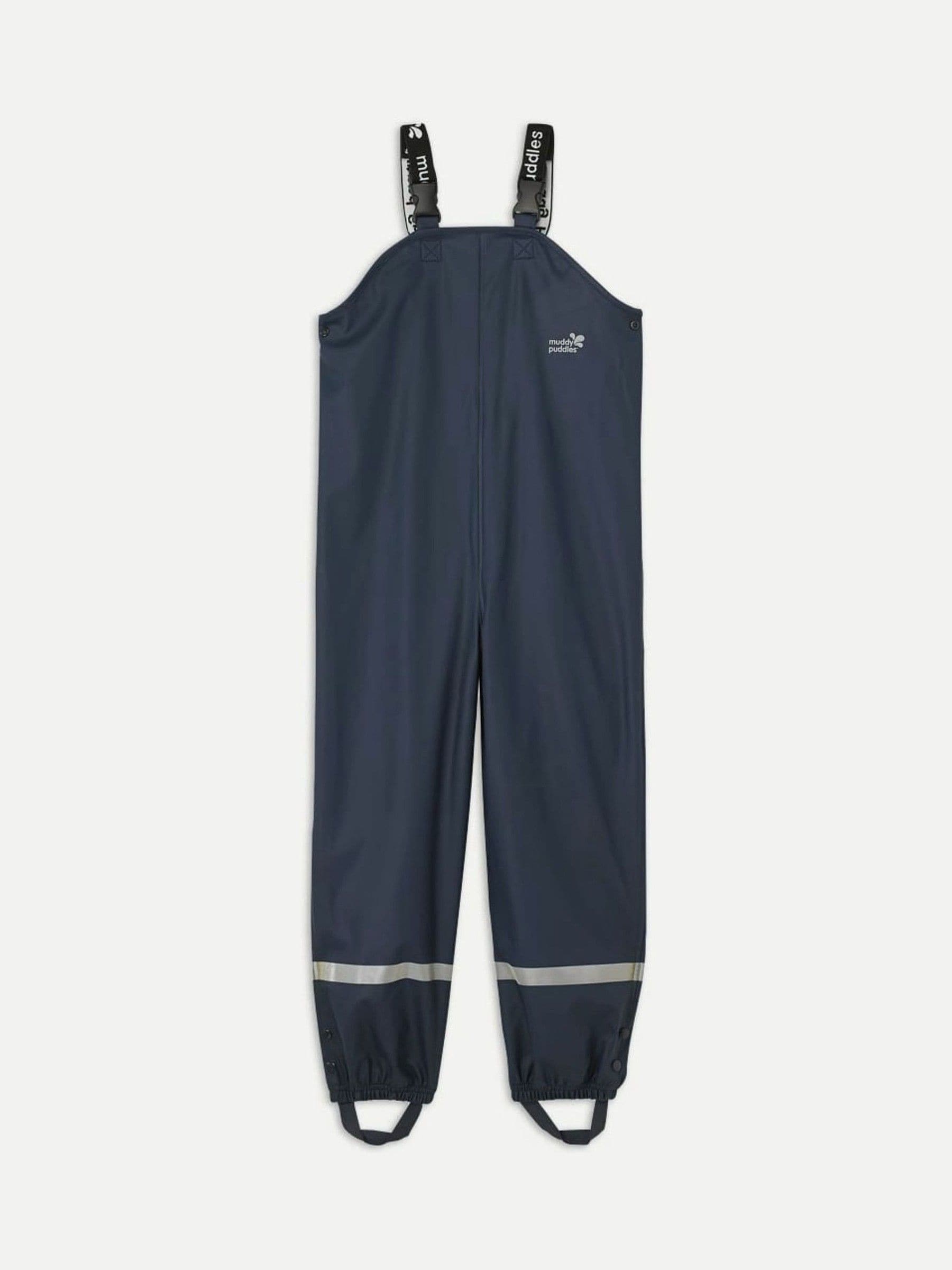Muddy Puddles Navy Blue Rainy Day Waterproof Dungarees image 2