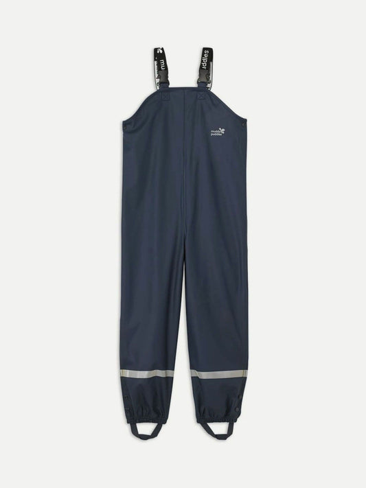 Muddy Puddles Navy Blue Rainy Day Waterproof Dungarees image 2