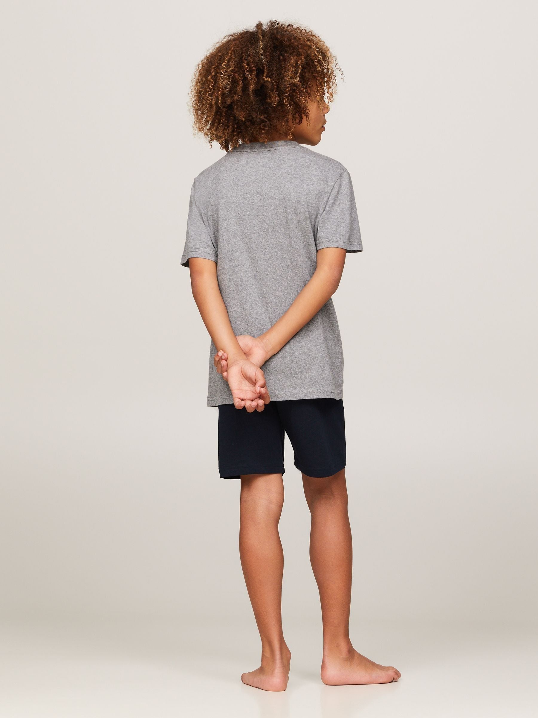 Dsiney Kidz - Tommy Hilfiger Grey Short Sleeve Cotton T-Shirts 2 Pack image 3