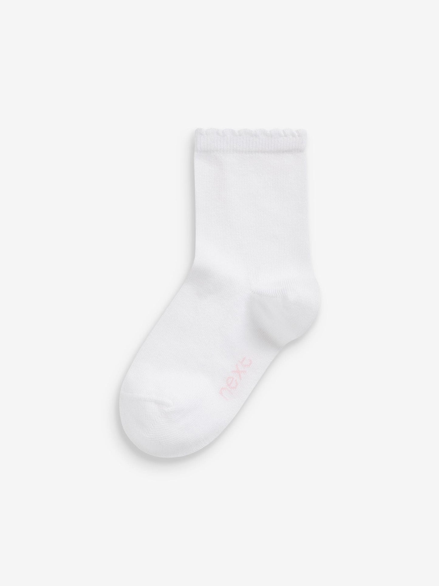 White 10 Pack Cotton Rich School Ankle Socks image 2