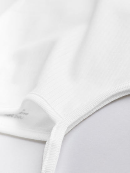 White 7 Pack Baby Strappy Bodysuits image 5