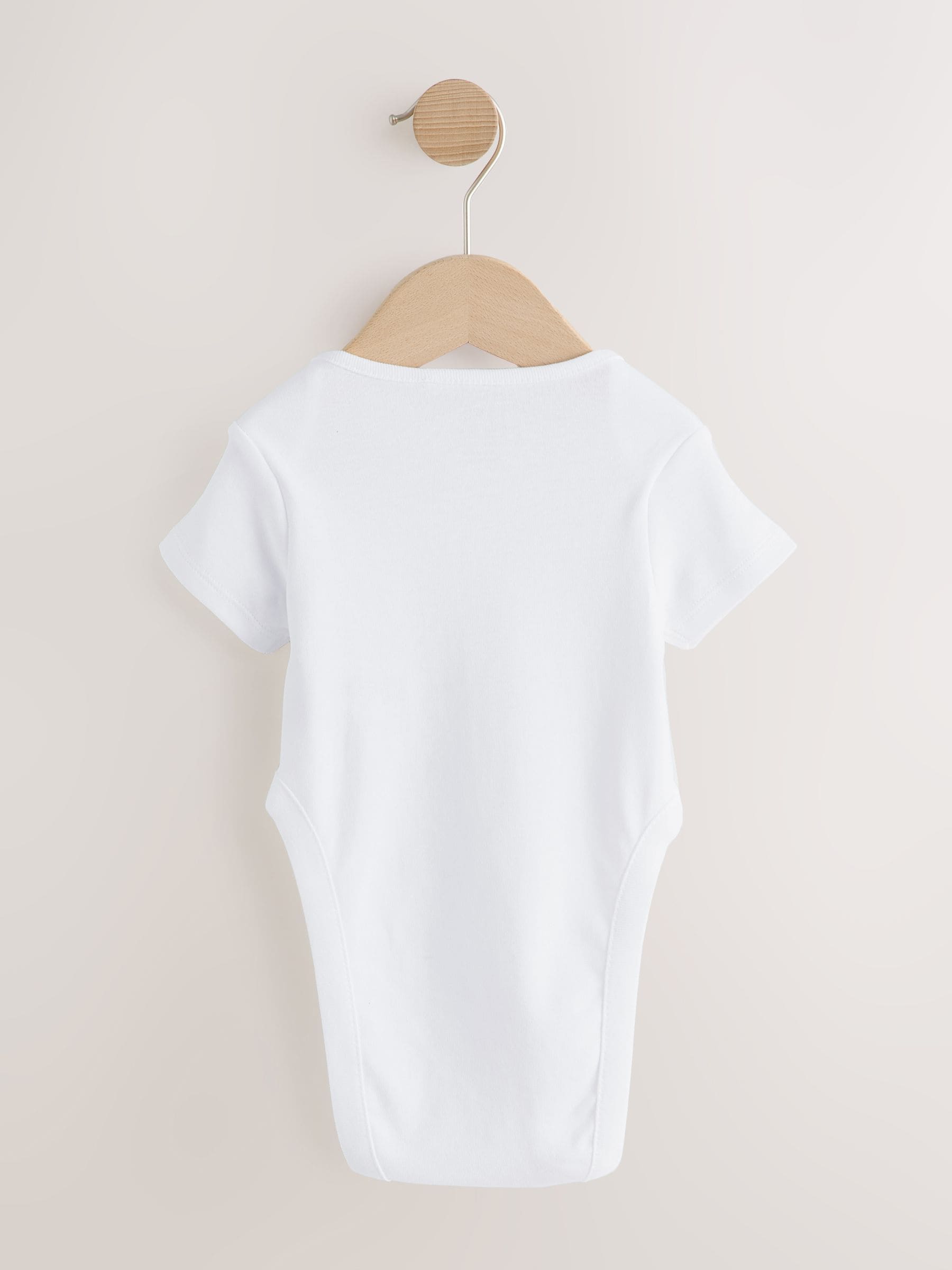 White Hip Dysplasia Short Sleeve Bodysuits 5 Pack image 4