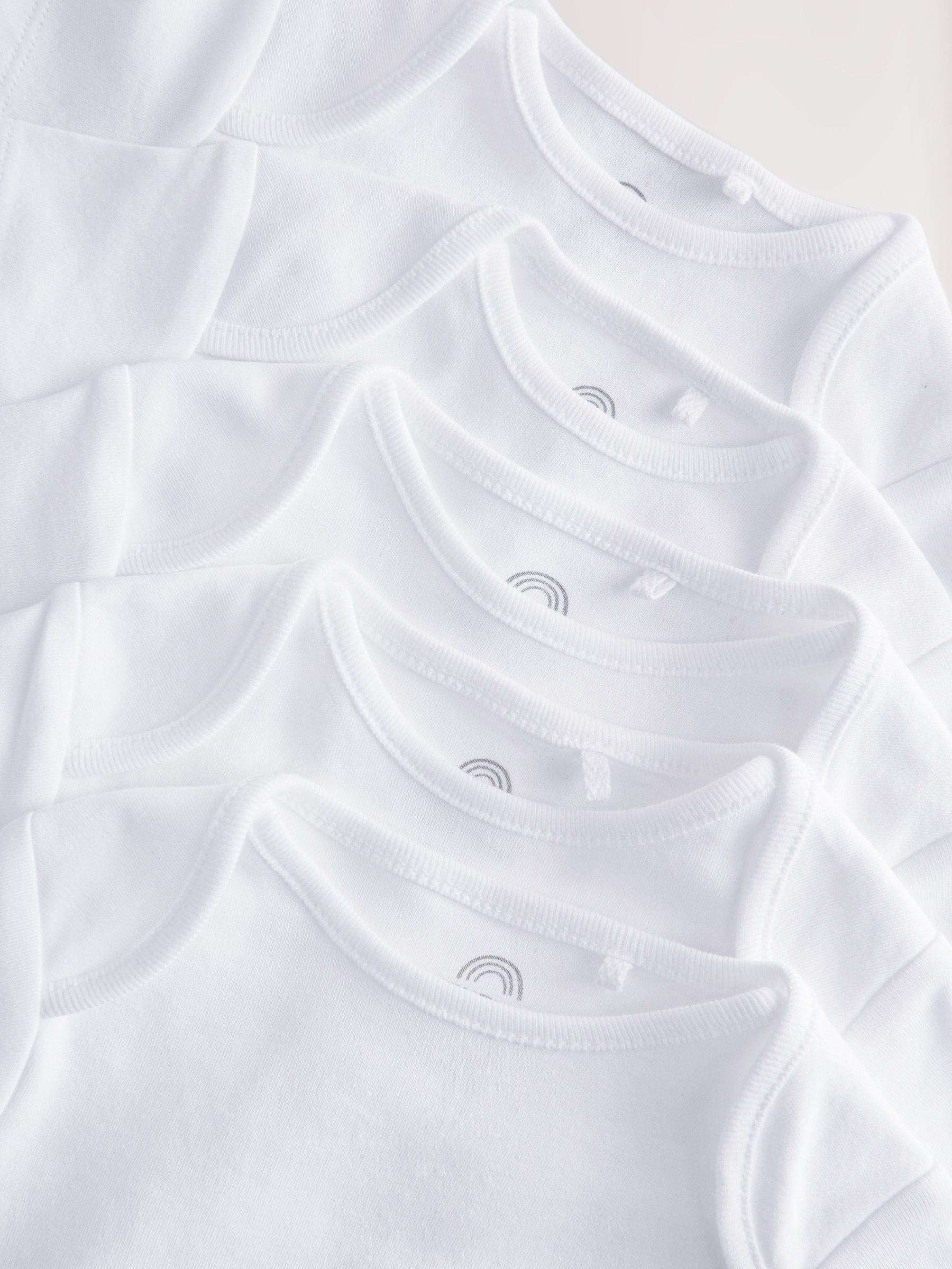 White Hip Dysplasia Short Sleeve Bodysuits 5 Pack image 5