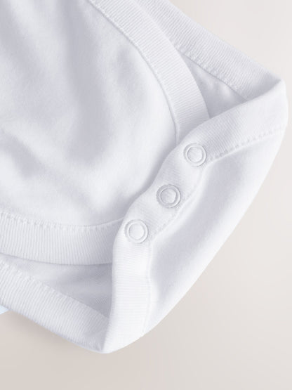 White Hip Dysplasia Short Sleeve Bodysuits 5 Pack image 6