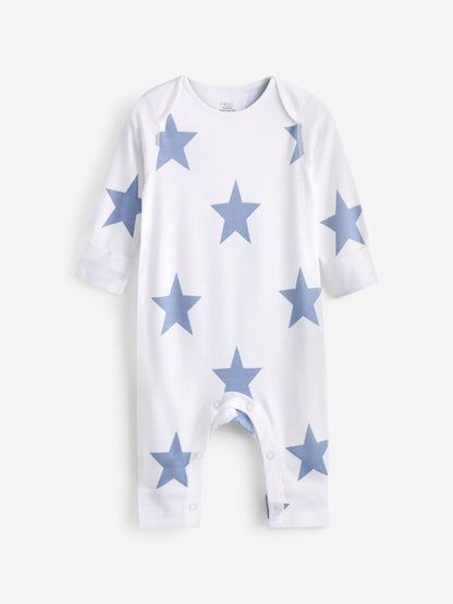 Blue Star Baby Kind To Skin Sleepsuits 2 Pack (0-2yrs)