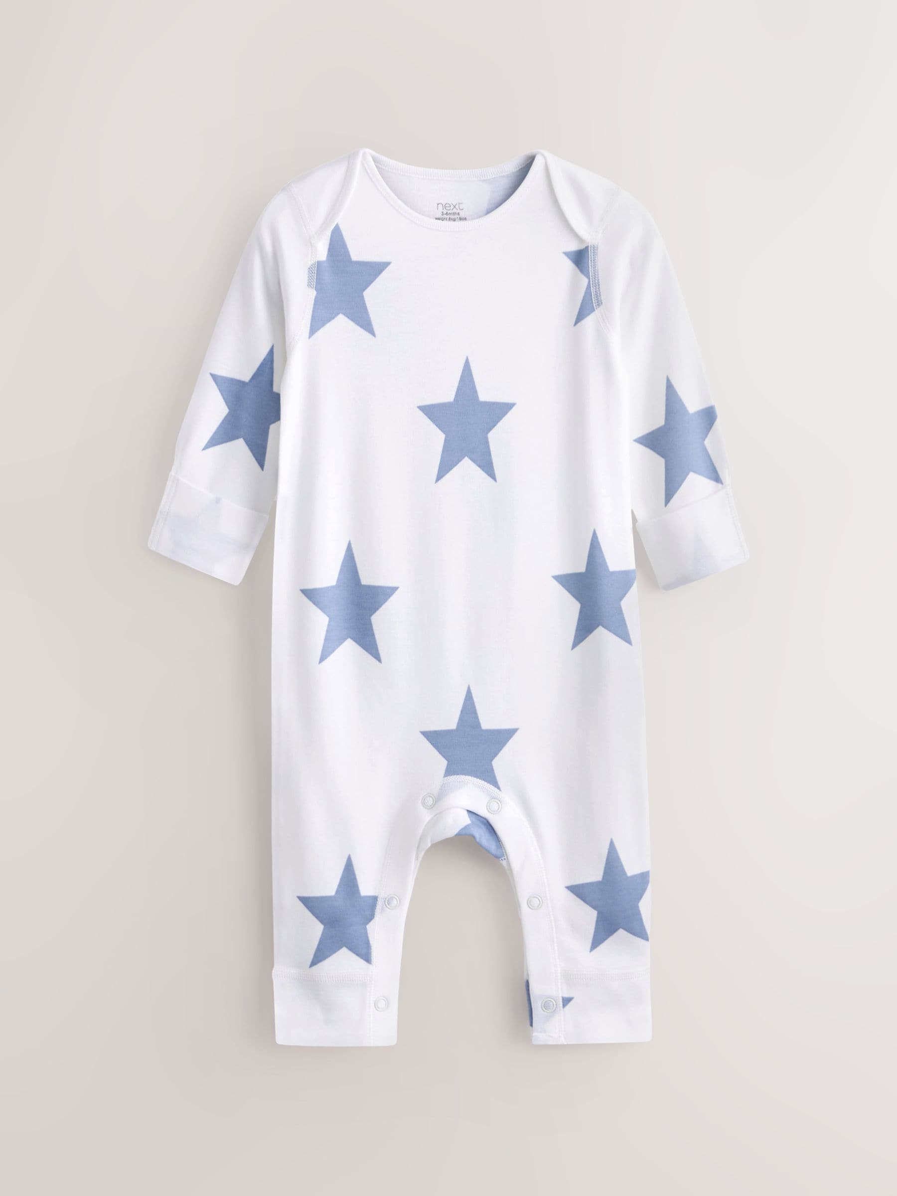 Blue Star Baby Kind To Skin Sleepsuits 2 Pack (0-2yrs) image 3