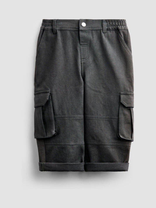 Dsiney Kidz - JoJo Maman Bébé Charcoal Grey Cargo Trousers image 1