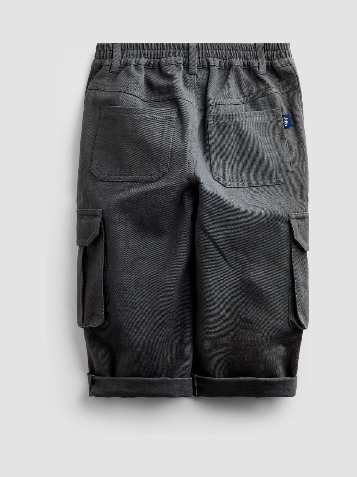 Dsiney Kidz - JoJo Maman Bébé Charcoal Grey Cargo Trousers image 2