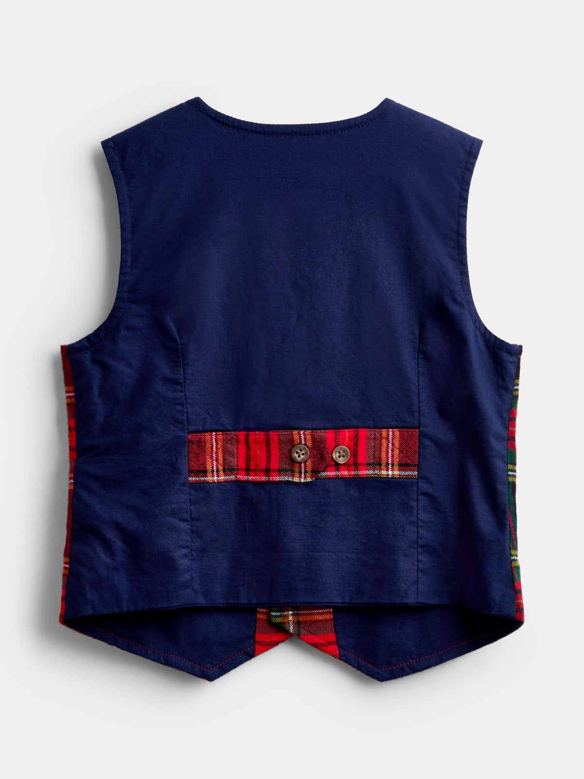 JoJo Maman Bébé Dark Red Tartan 3-Piece Bow Tie Waistcoat & Shirt Set - image 3