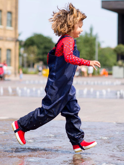 Muddy Puddles Navy Blue Originals Waterproof Dungarees image 1