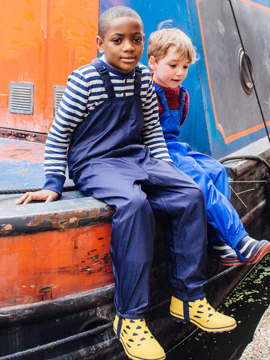 Muddy Puddles Navy Blue Originals Waterproof Dungarees image 2