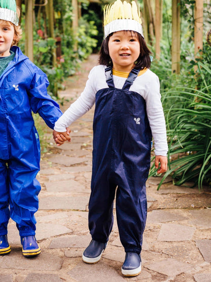 Muddy Puddles Navy Blue Originals Waterproof Dungarees image 3