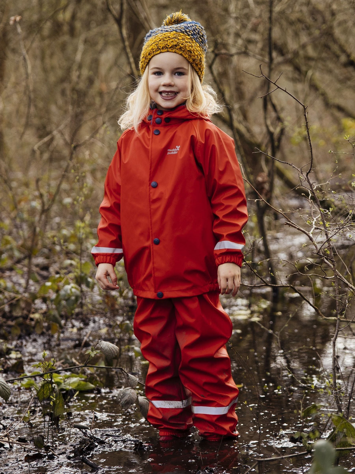 Dsiney Kidz - Muddy Puddles Red Rainy Day Waterproof Jacket image 1