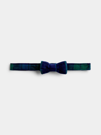 JoJo Maman Bébé Navy Blue Tartan 3-Piece Bow Tie Waistcoat & Shirt Set - image 6